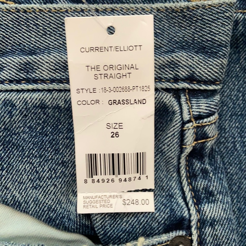 Current/Elliott Original Straight Crop, Made in the USA, 27x28, NWT $248 MSRP - Picture 14 of 14